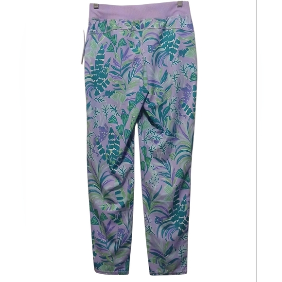 Lilly Pulitzer - NWT, Purple Iris Print Leggings, UPF 50+ Wicking,... - Picture 6 of 10